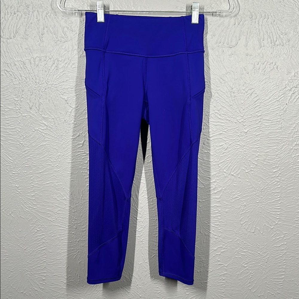 Athleta Purple Blue Performance Leggings Women's Size XXS